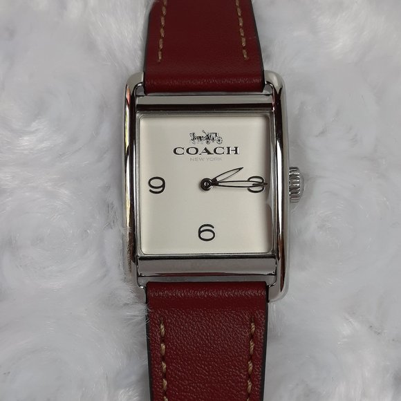 Coach Square Quartz Watch with Leather Belt - Picture 2 of 8